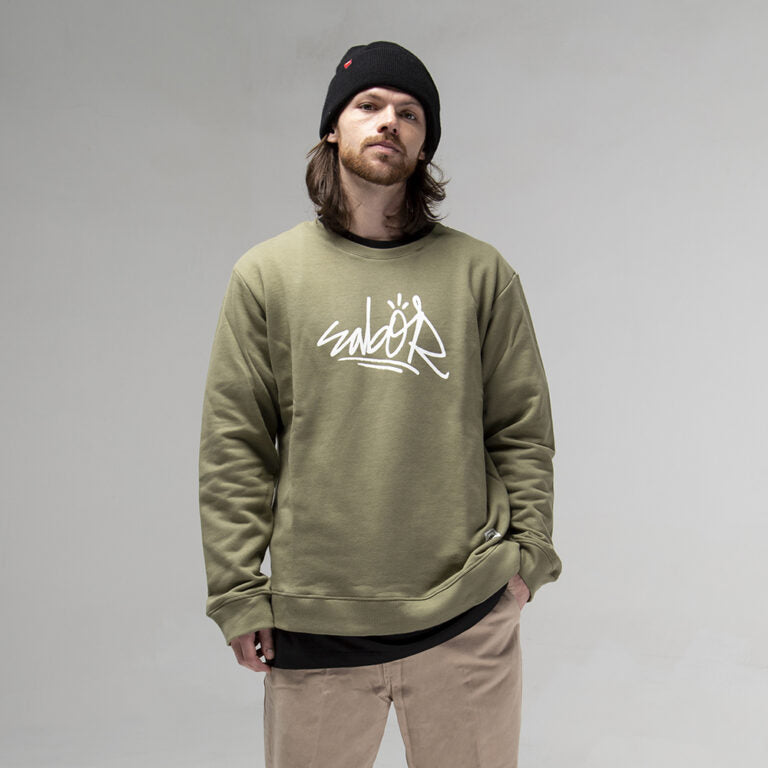 BUZO CREWNECK TAG VERDE