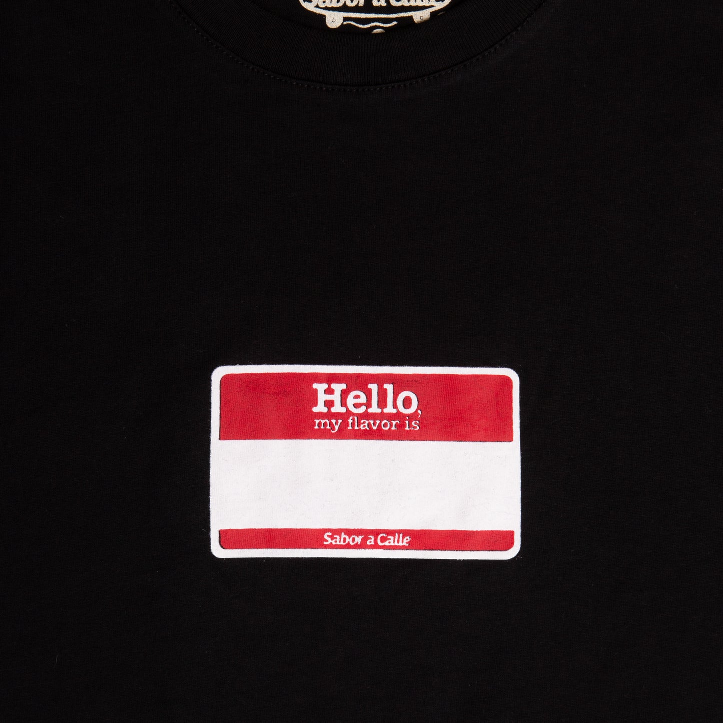REMERA CLASSIC NAMETAG - NEGRO