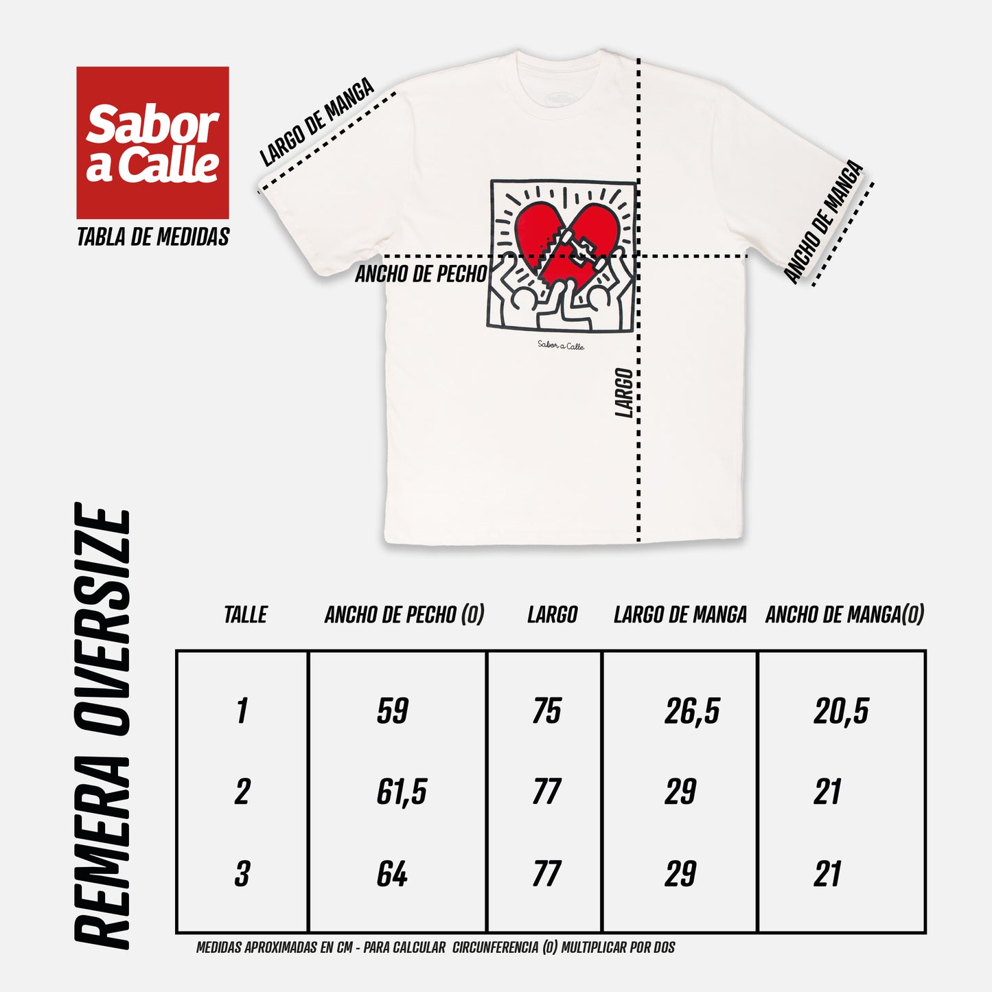 REMERA OVERSIZE HARDCORE - OFFWHITE