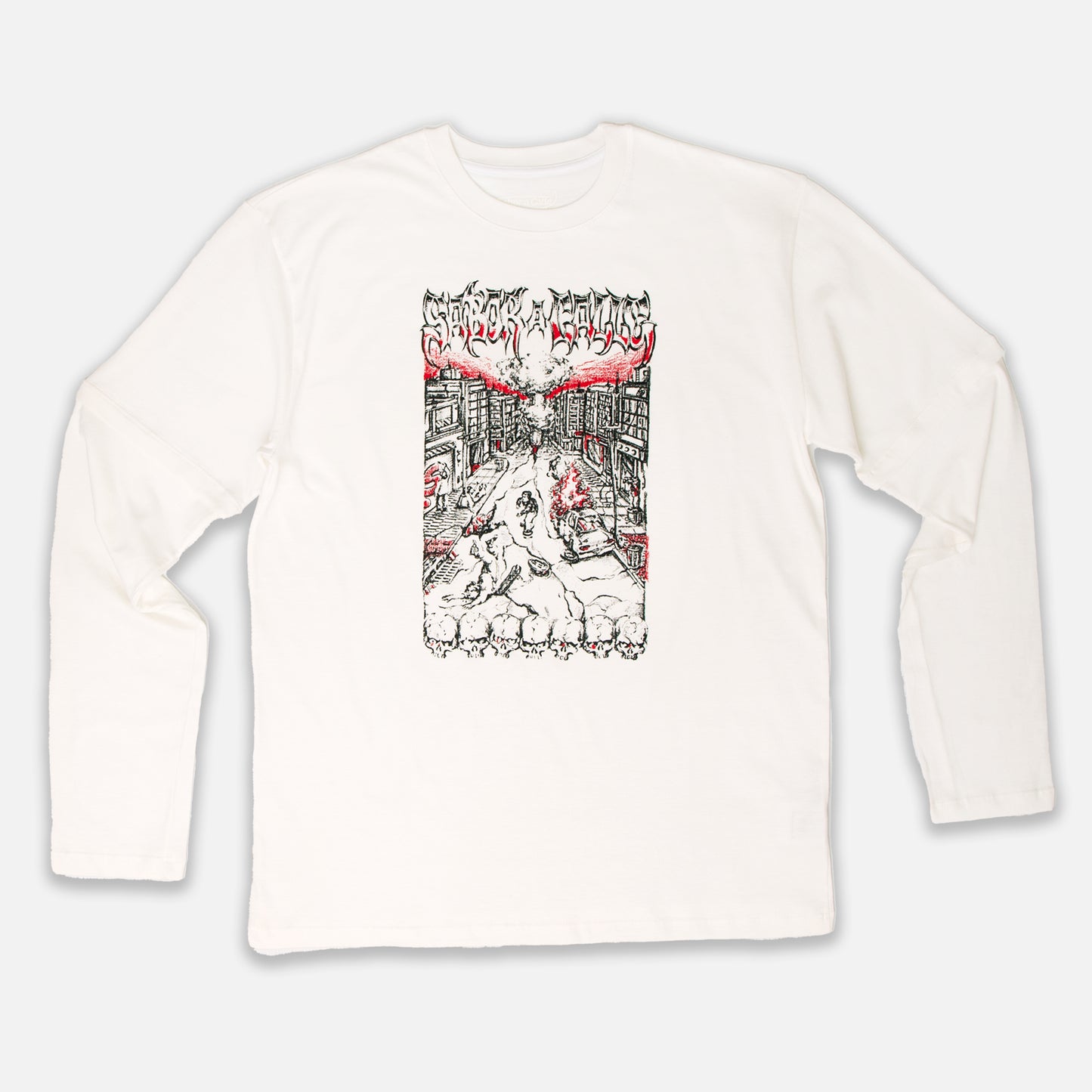 REMERA MANGA LARGA HARDCORE - OFFWHITE