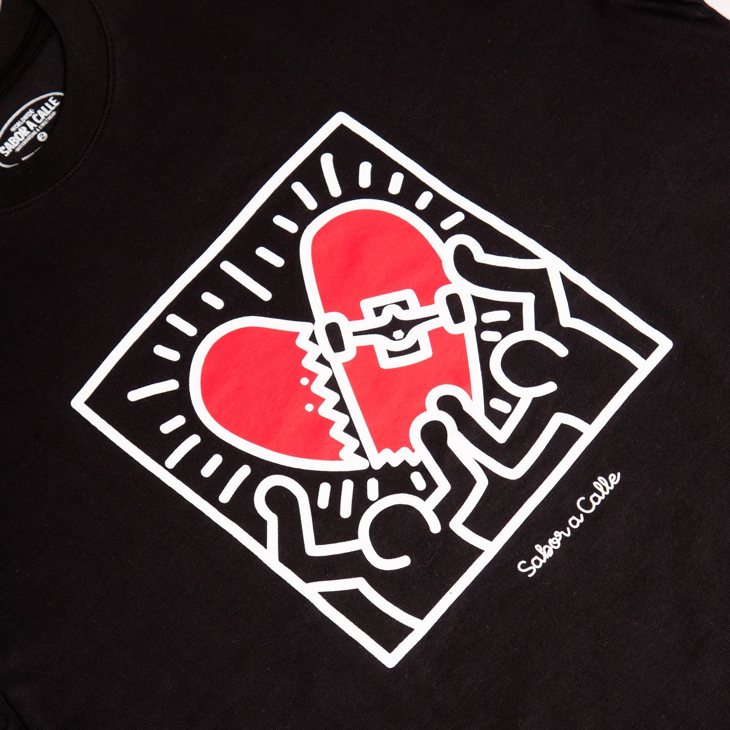 REMERA OVERSIZE SK8LOVE - NEGRA