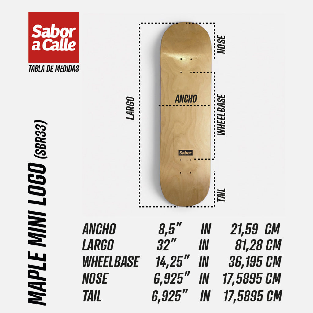 MAPLE SABOR MINI LOGO 8.5" (SBR33)