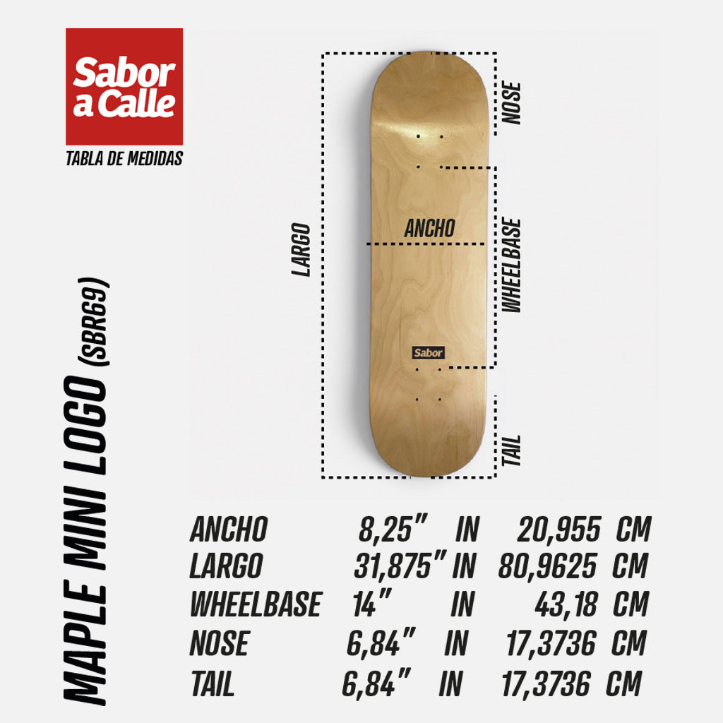 MAPLE SABOR MINI LOGO 8.25" (SBR69)