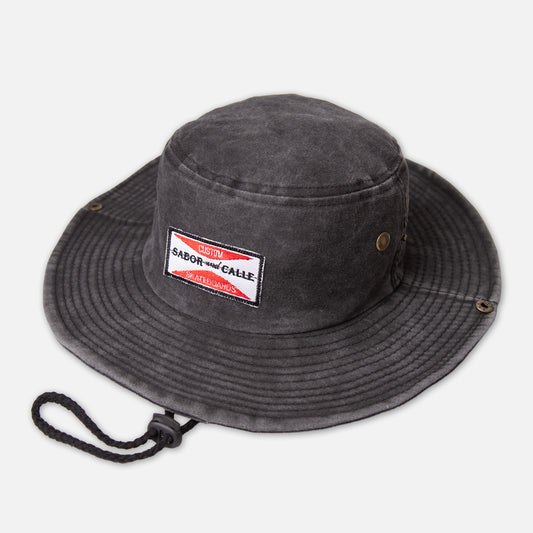 GORRO AUSTRALIANO WASHED NEGRO SABOR & CALLE