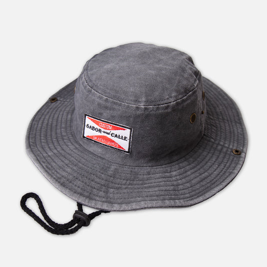 GORRO AUSTRALIANO WASHED GRIS SABOR & CALLE