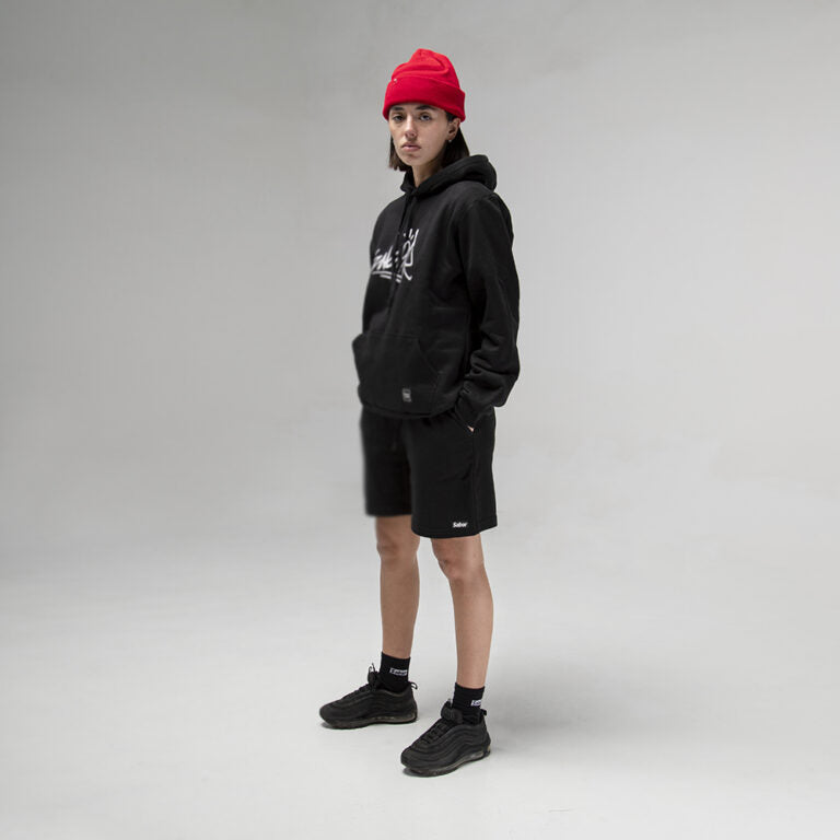 BERMUDA SPORT NEGRA – LOGO BOX