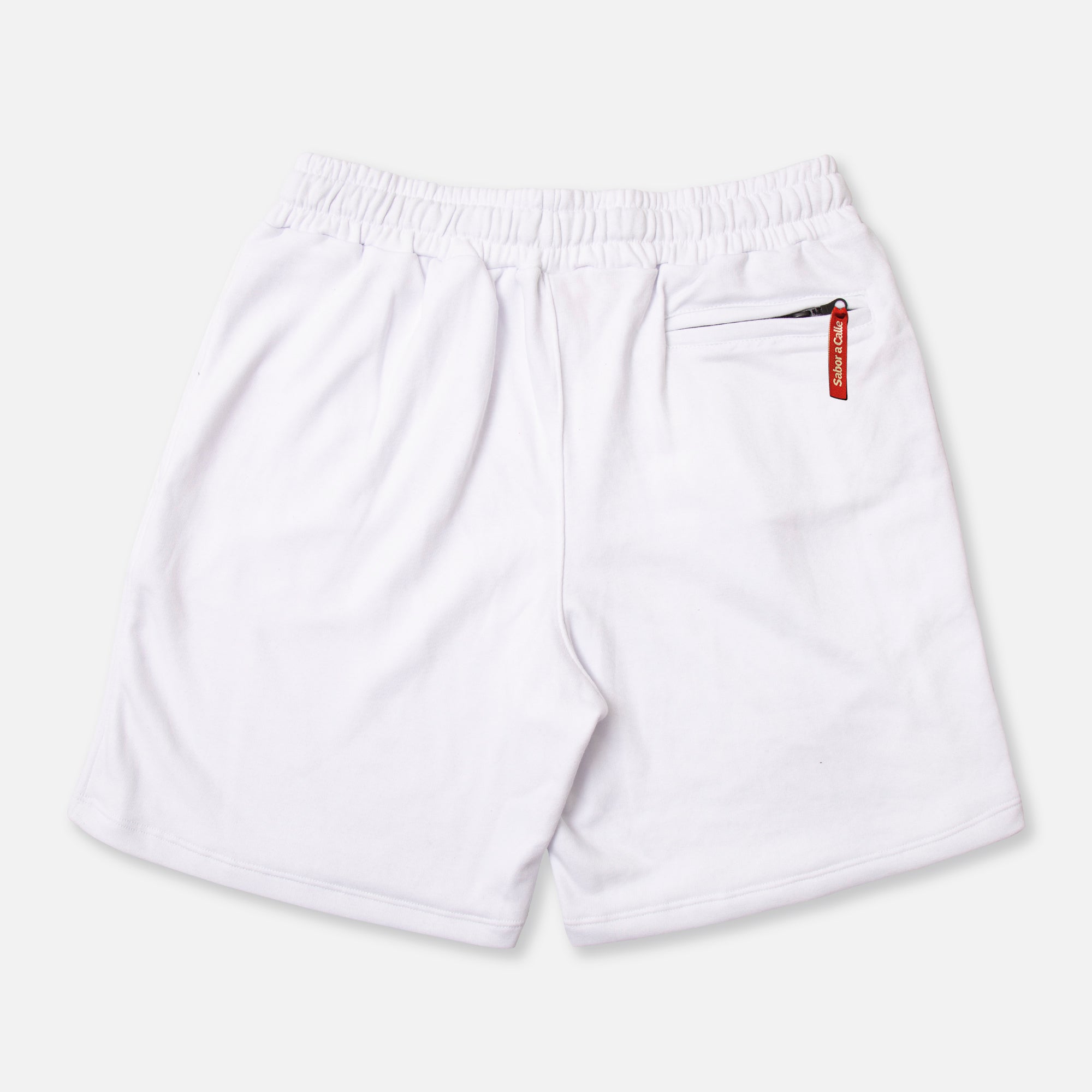 BERMUDA SPORT BLANCA – SQUARE LOGO