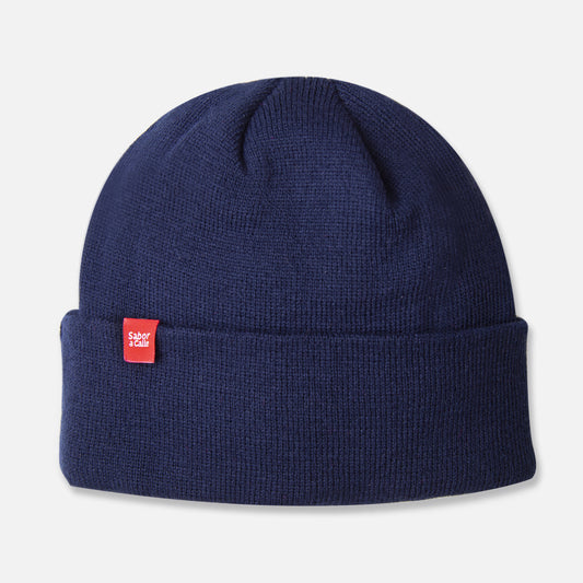 BEANIE DOBLE PUNTO -  AZUL