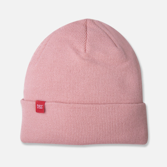 BEANIE DOBLE PUNTO -  ROSA VIEJO