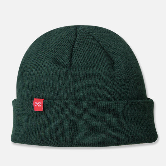 BEANIE DOBLE PUNTO -  VERDE INGLÉS