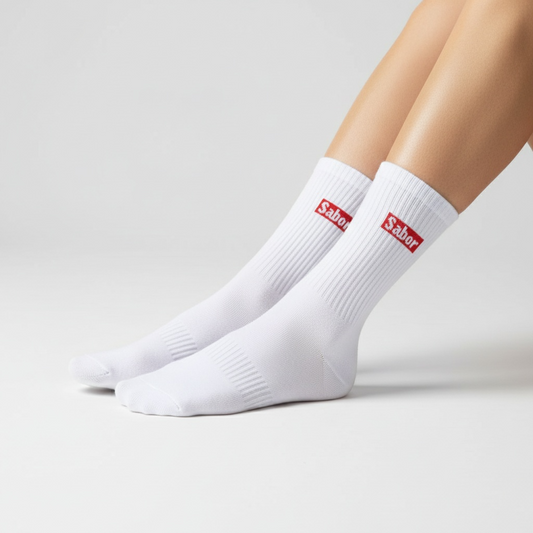 MEDIAS TACTIC - LOGO BOX BLANCO/ROJO