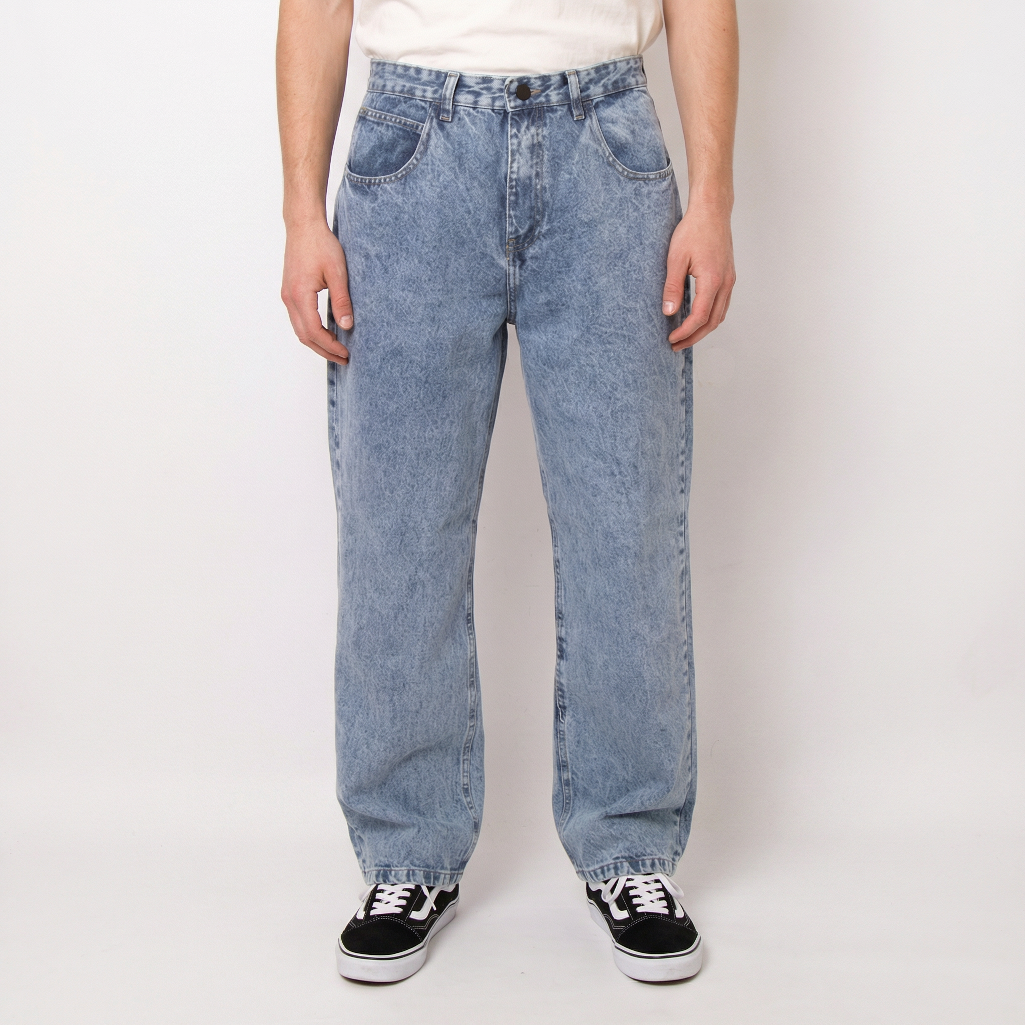 PANTALÓN JEAN BAGGY CELESTE