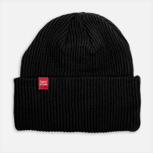 BEANIE MINI LOGO -  NEGRO