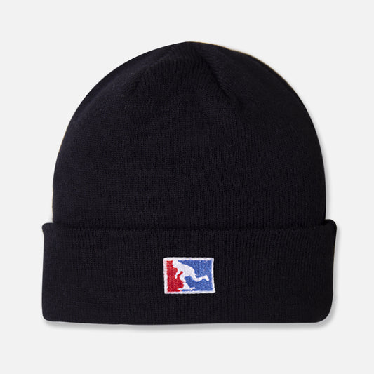 BEANIE DOBLE PUNTO - NEGRO LEAGUE