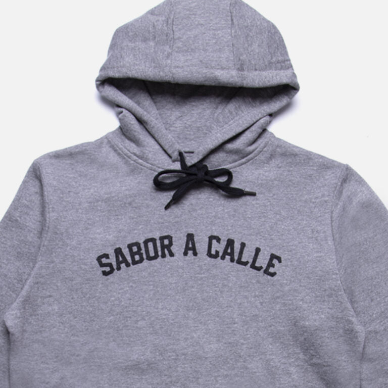 BUZO HOODIE SABOR A CALLE – GRIS MELANGE
