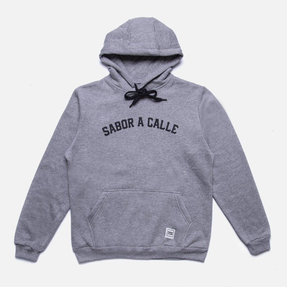 BUZO HOODIE SABOR A CALLE – GRIS MELANGE