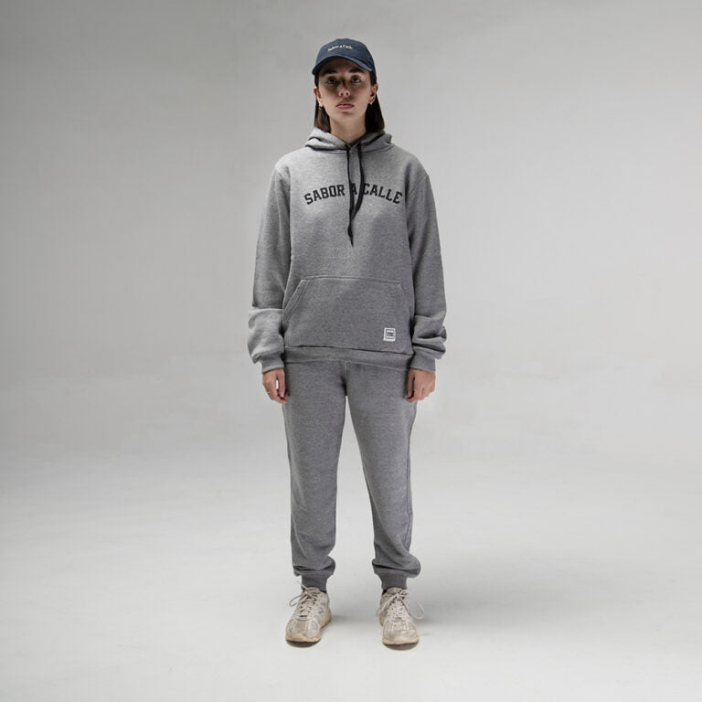 JOGGER LOGO BOX GRIS MELANGE