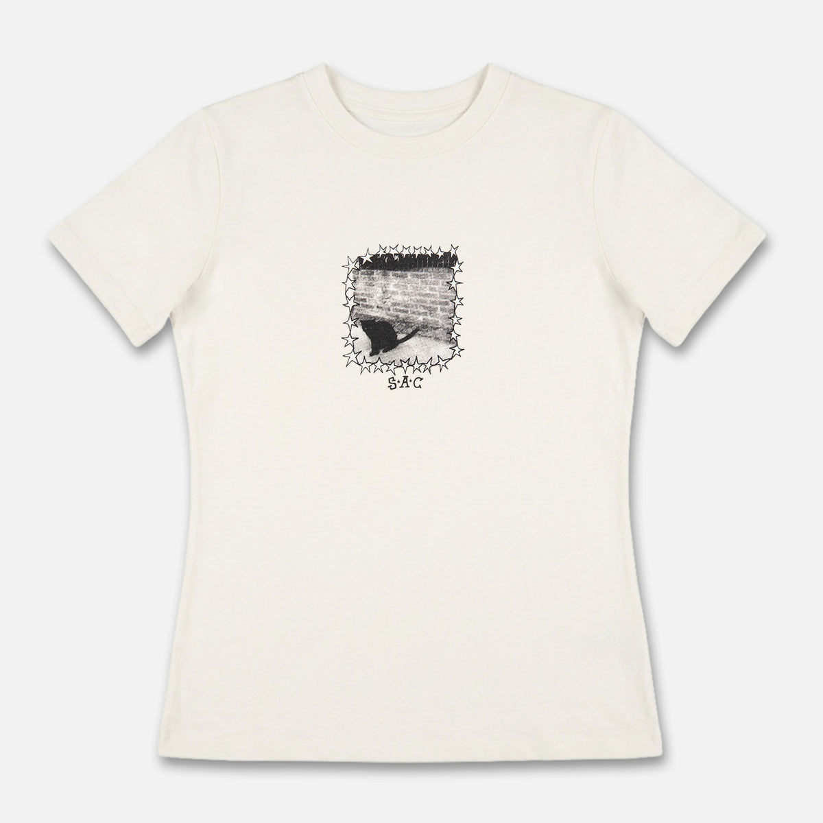 Remera Girl CAT Offwhite