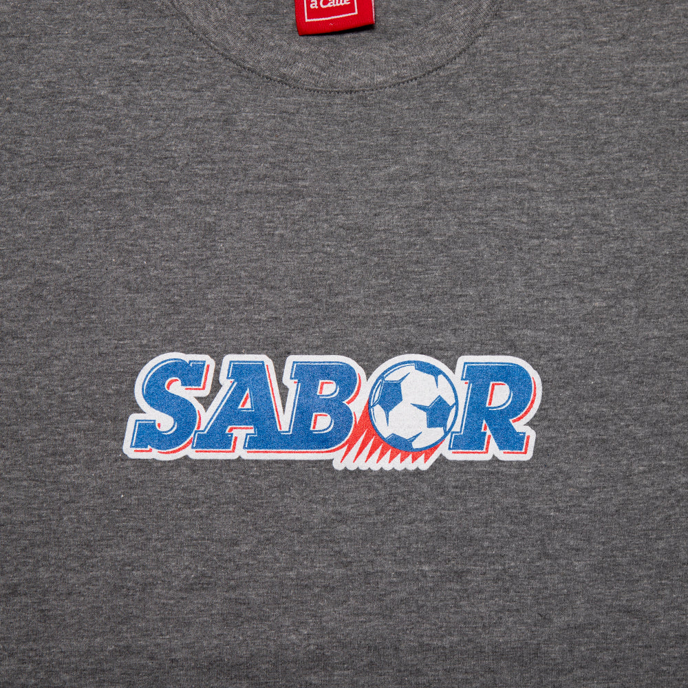 REMERA SABOR FUTBOL - GRIS MELANGE