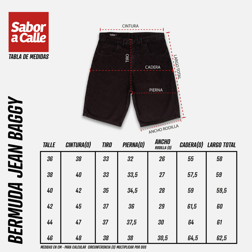 BERMUDA JEAN BAGGY NEGRA