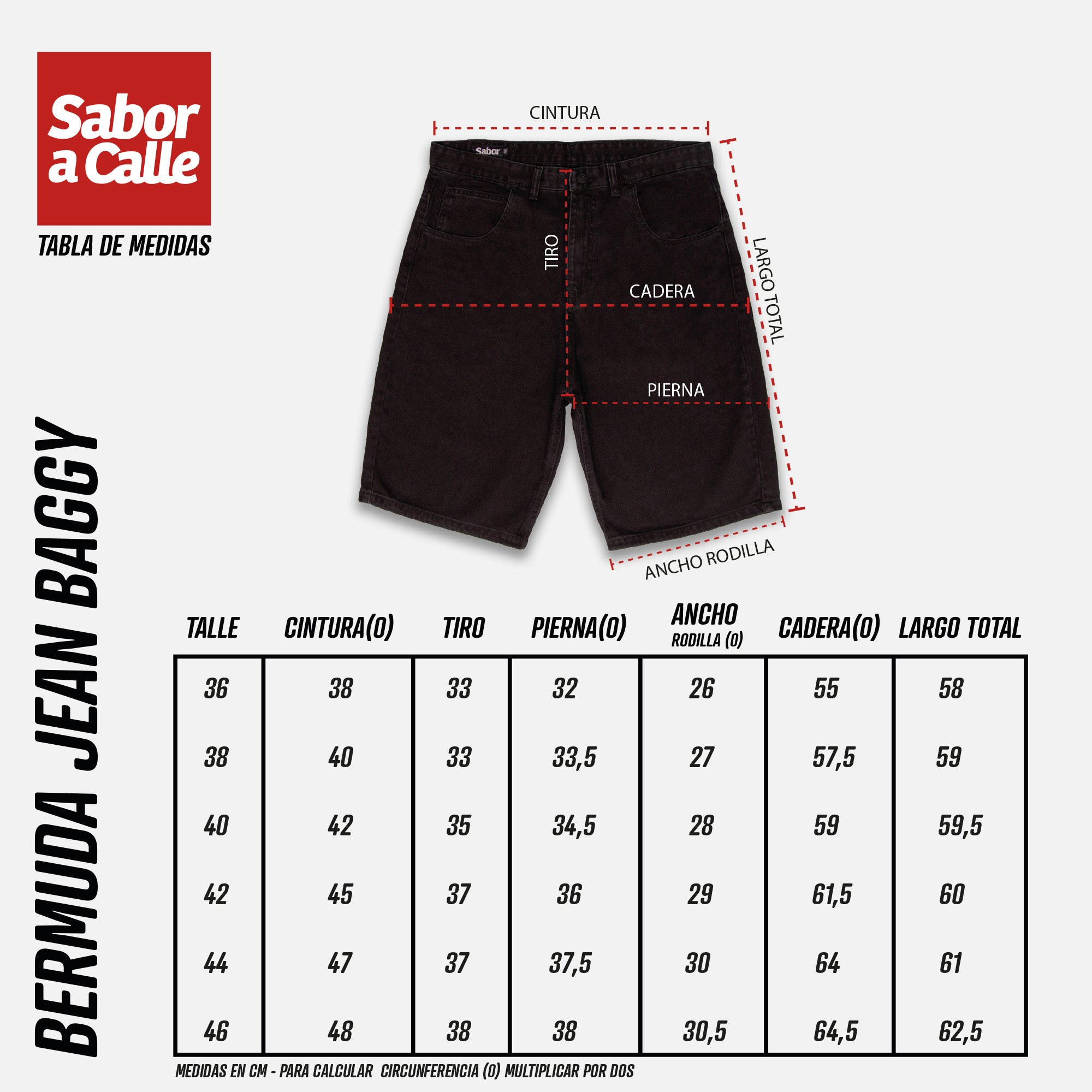 BERMUDA JEAN BAGGY NEGRA