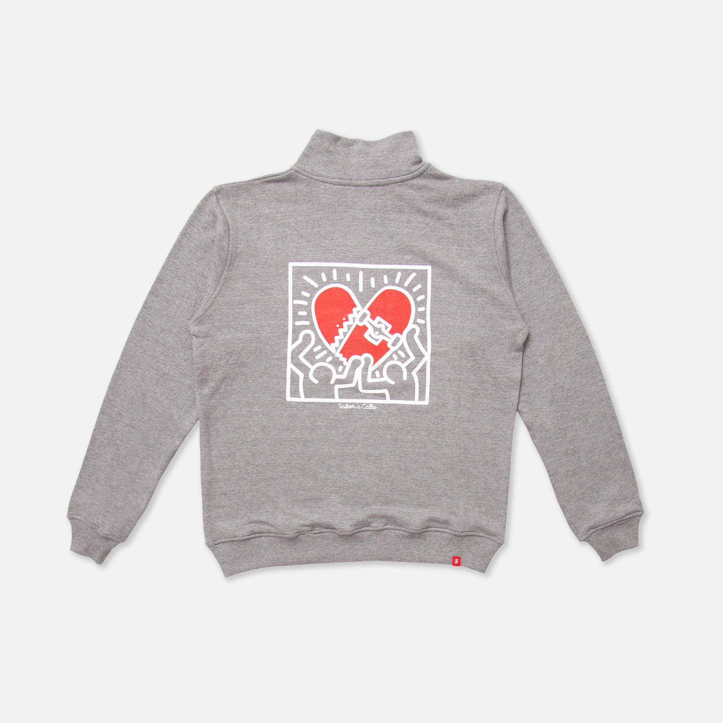 BUZO ANORAK GRIS SKATE LOVE