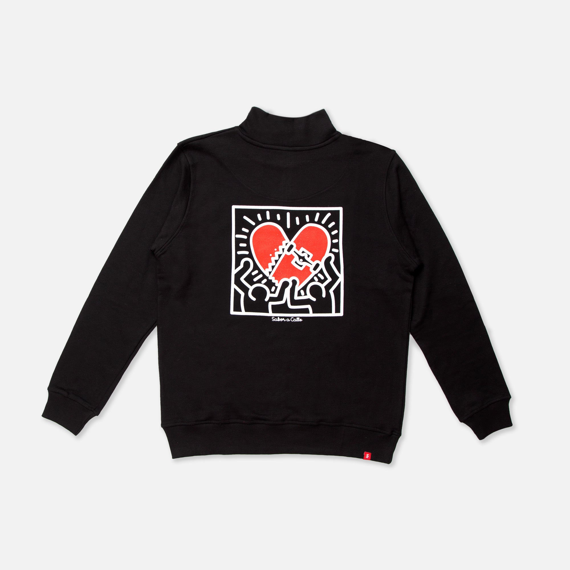 BUZO ANORAK NEGRO SKATE LOVE