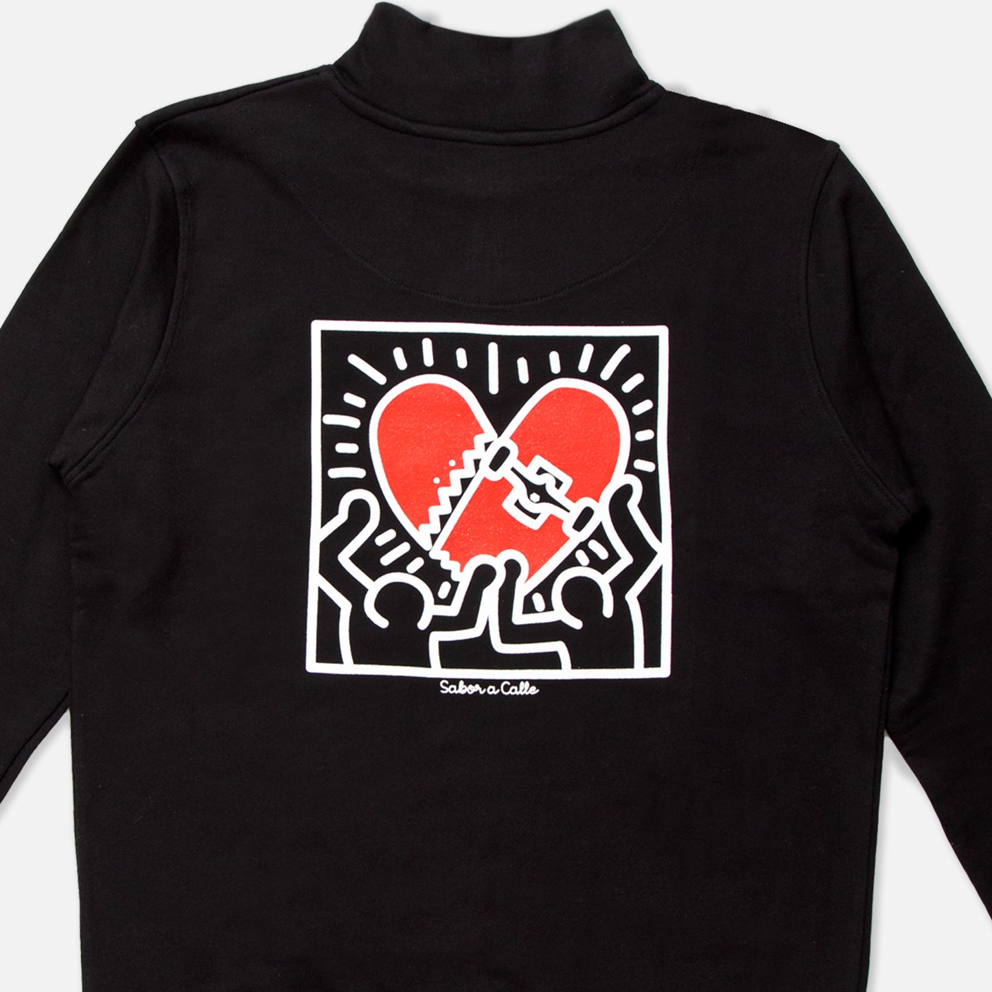 BUZO ANORAK NEGRO SKATE LOVE