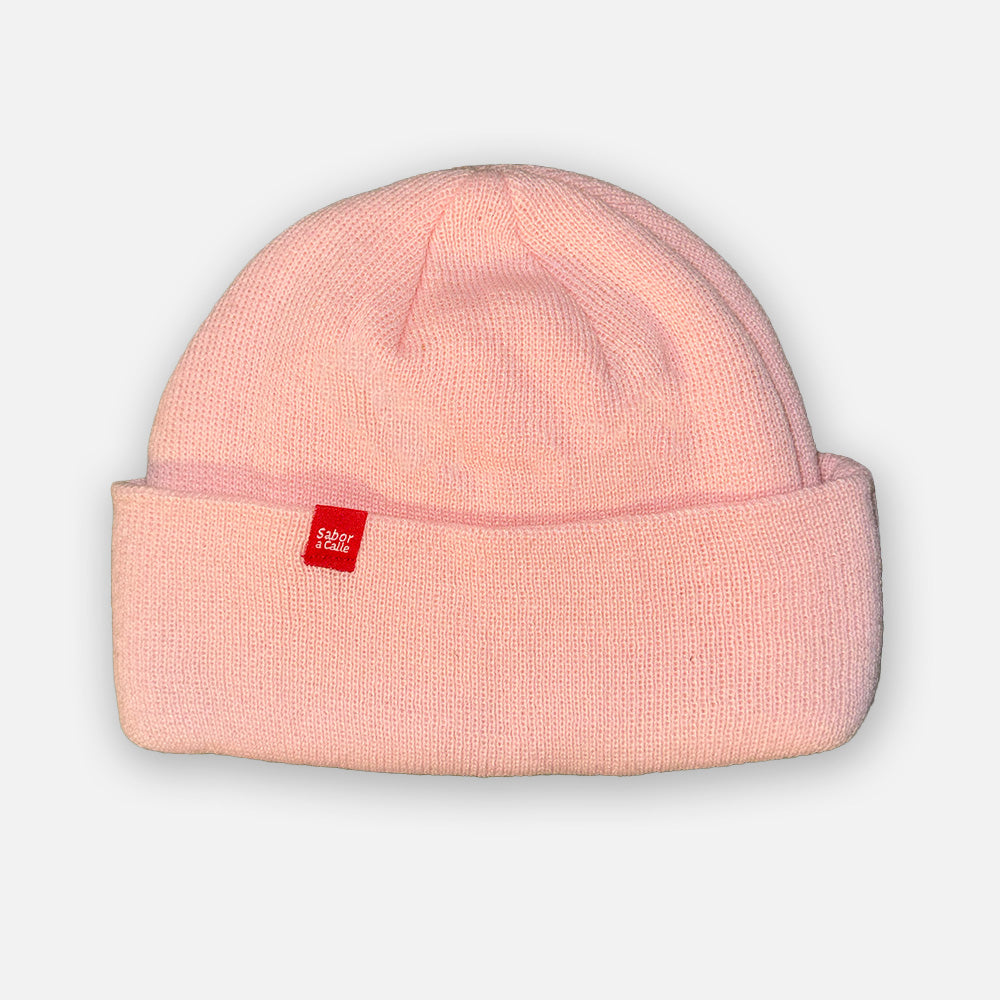 BEANIE DOBLE PUNTO -  ROSA