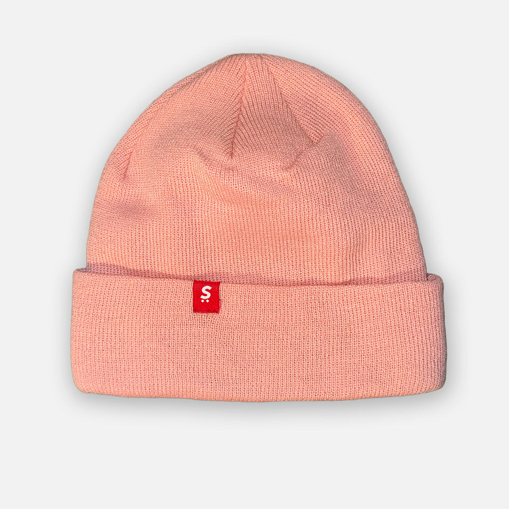 BEANIE DOBLE PUNTO -  ROSA VIEJO