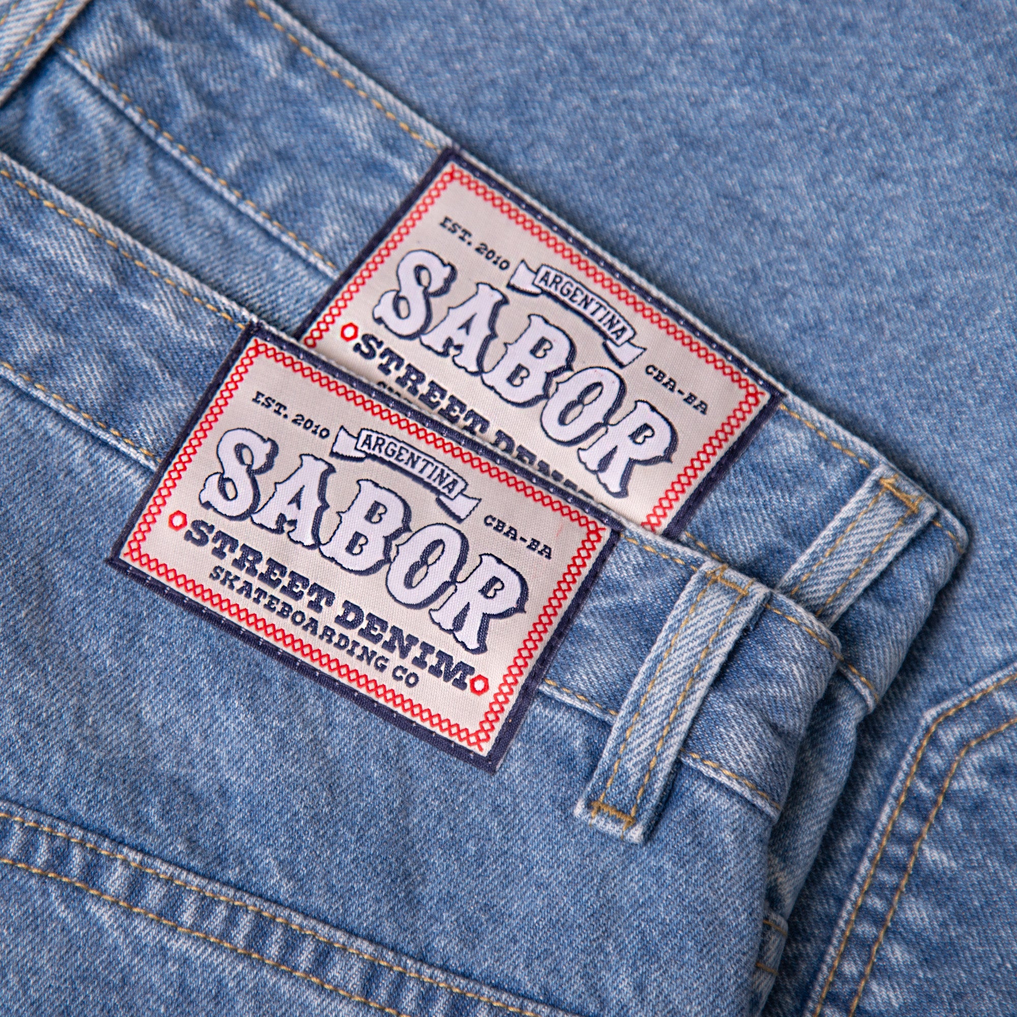 BERMUDA JEAN BAGGY AZUL