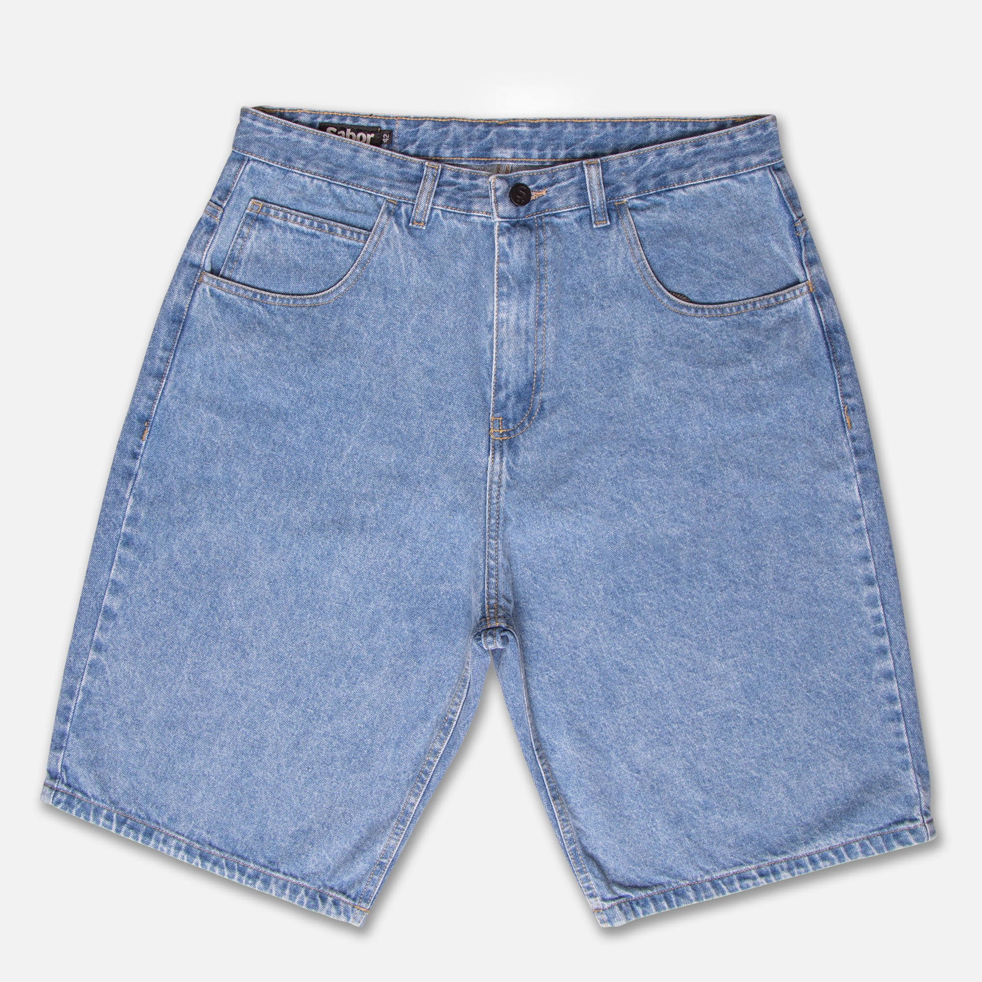 BERMUDA JEAN BAGGY AZUL
