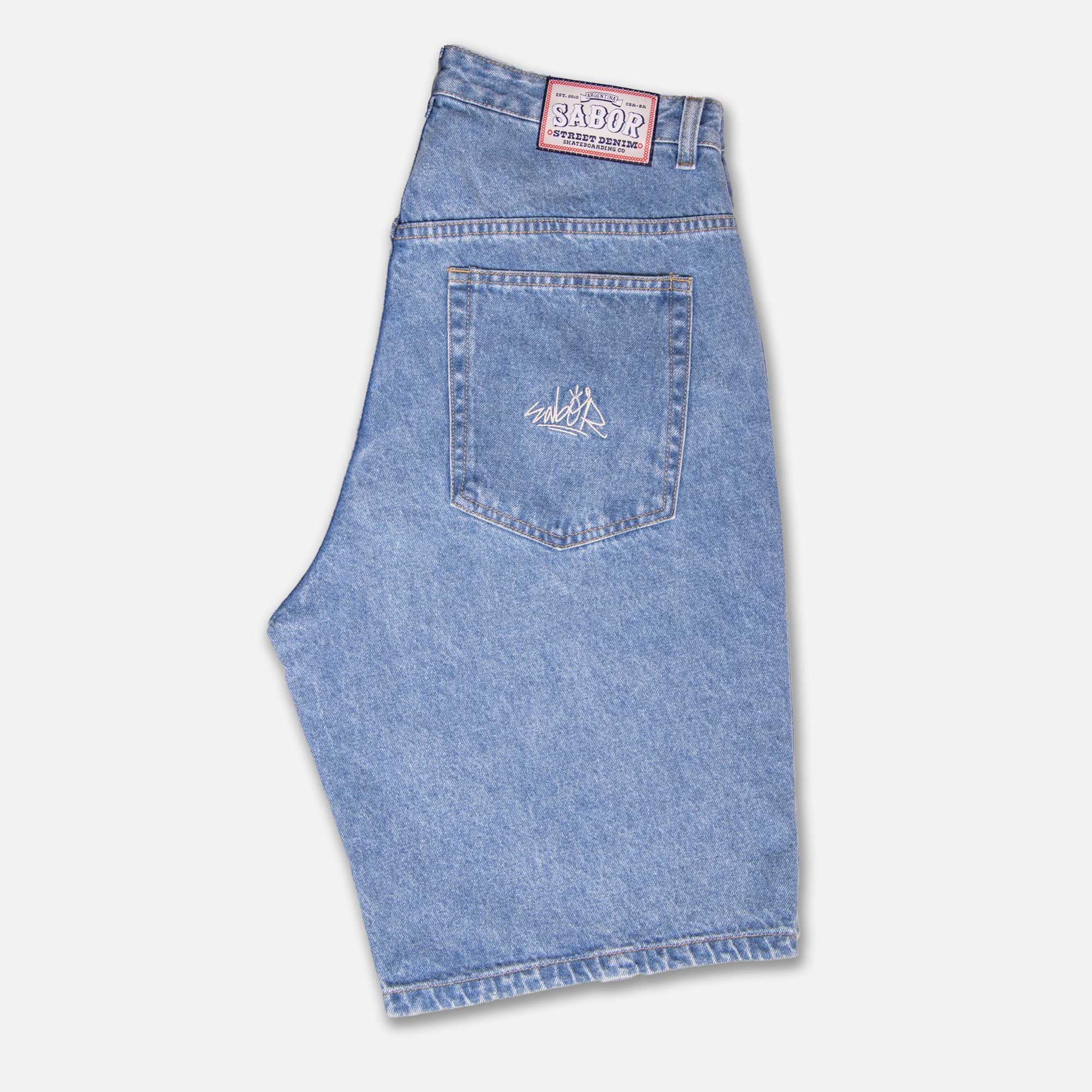 BERMUDA JEAN BAGGY AZUL