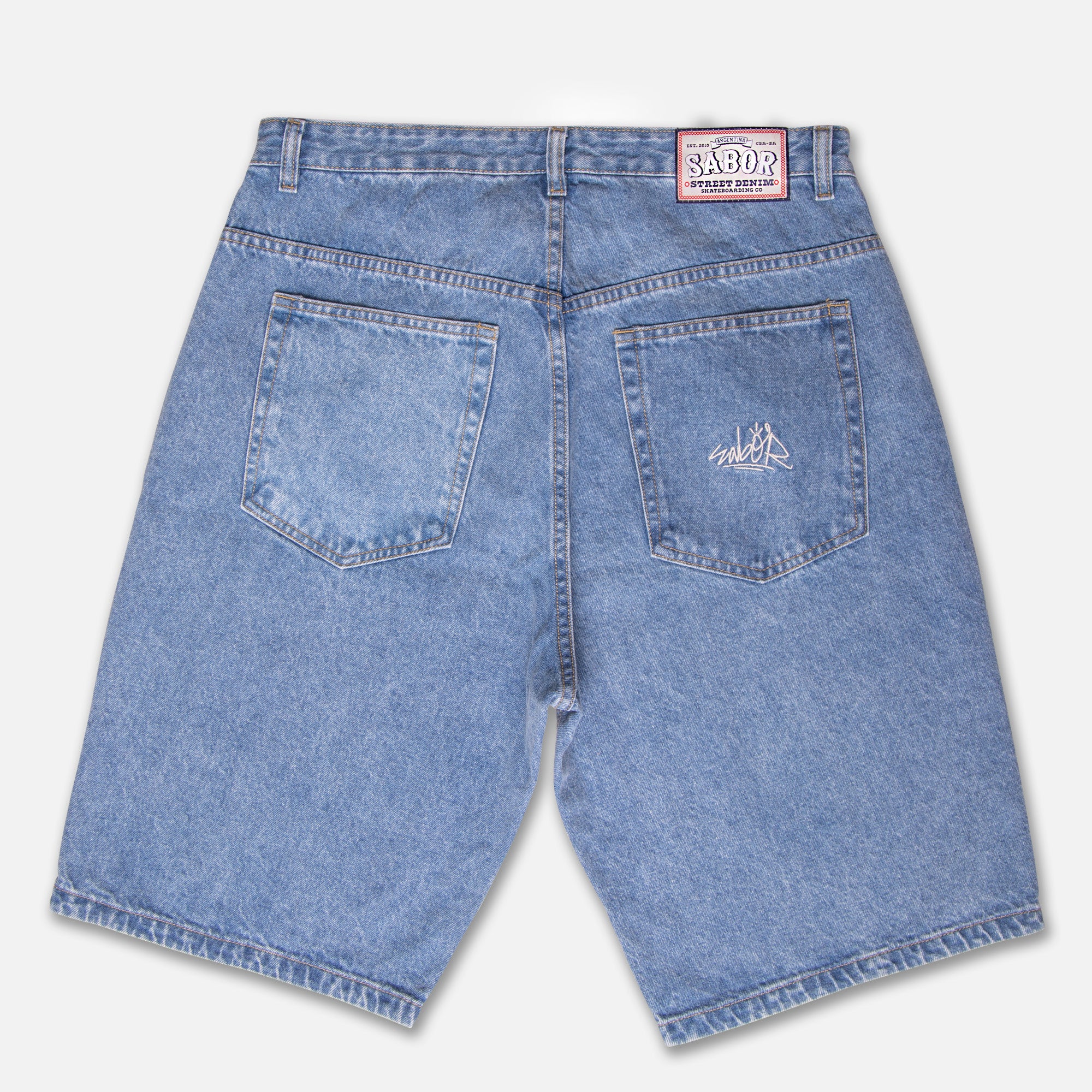 BERMUDA JEAN BAGGY AZUL