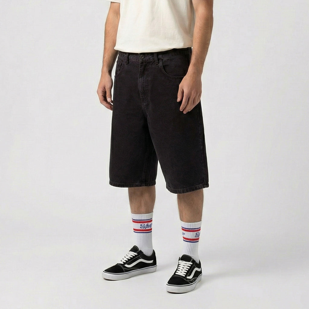 BERMUDA JEAN BAGGY NEGRA