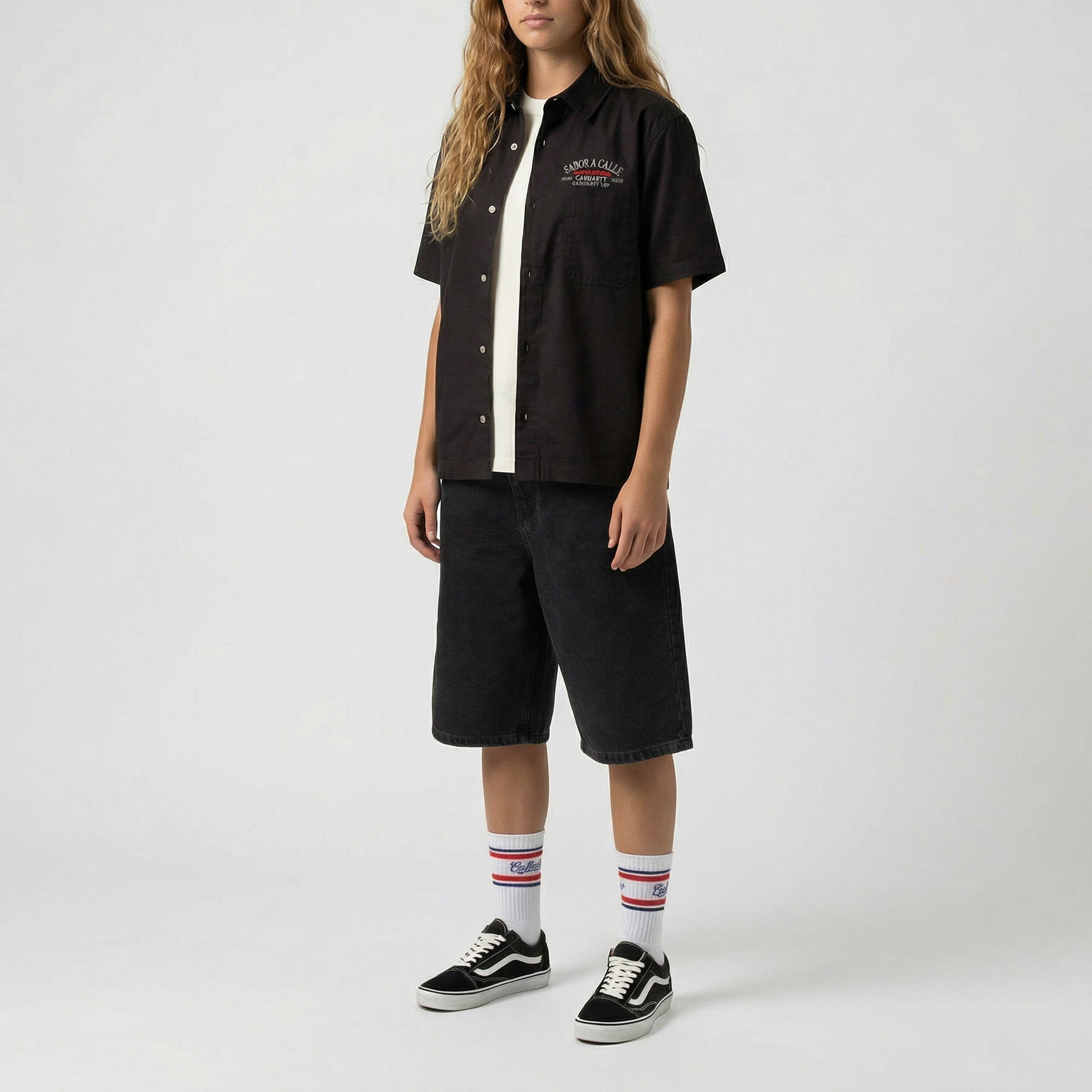 CAMISA BOXY PATINA Y CONSTRUYE - NEGRA