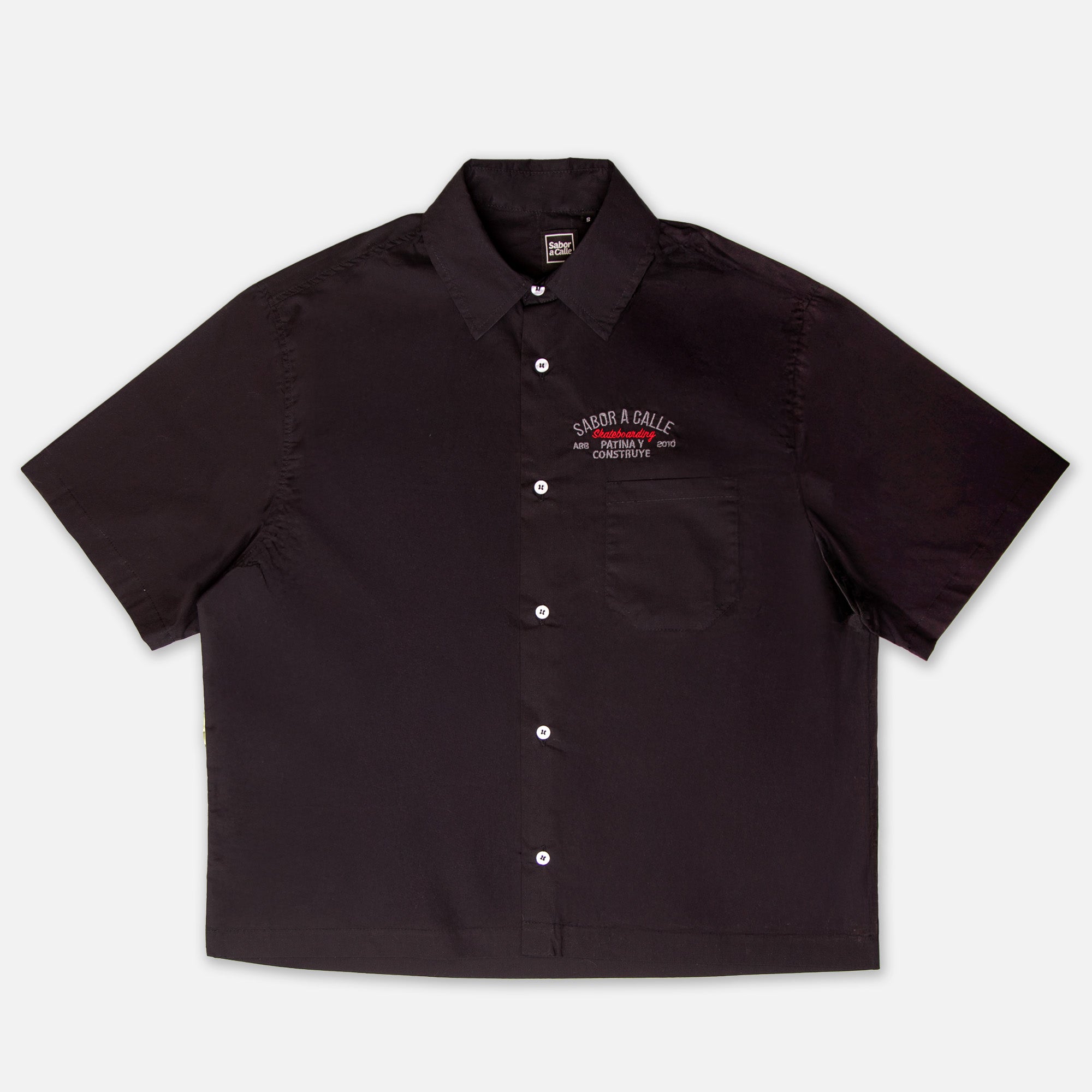 CAMISA BOXY PATINA Y CONSTRUYE - NEGRA