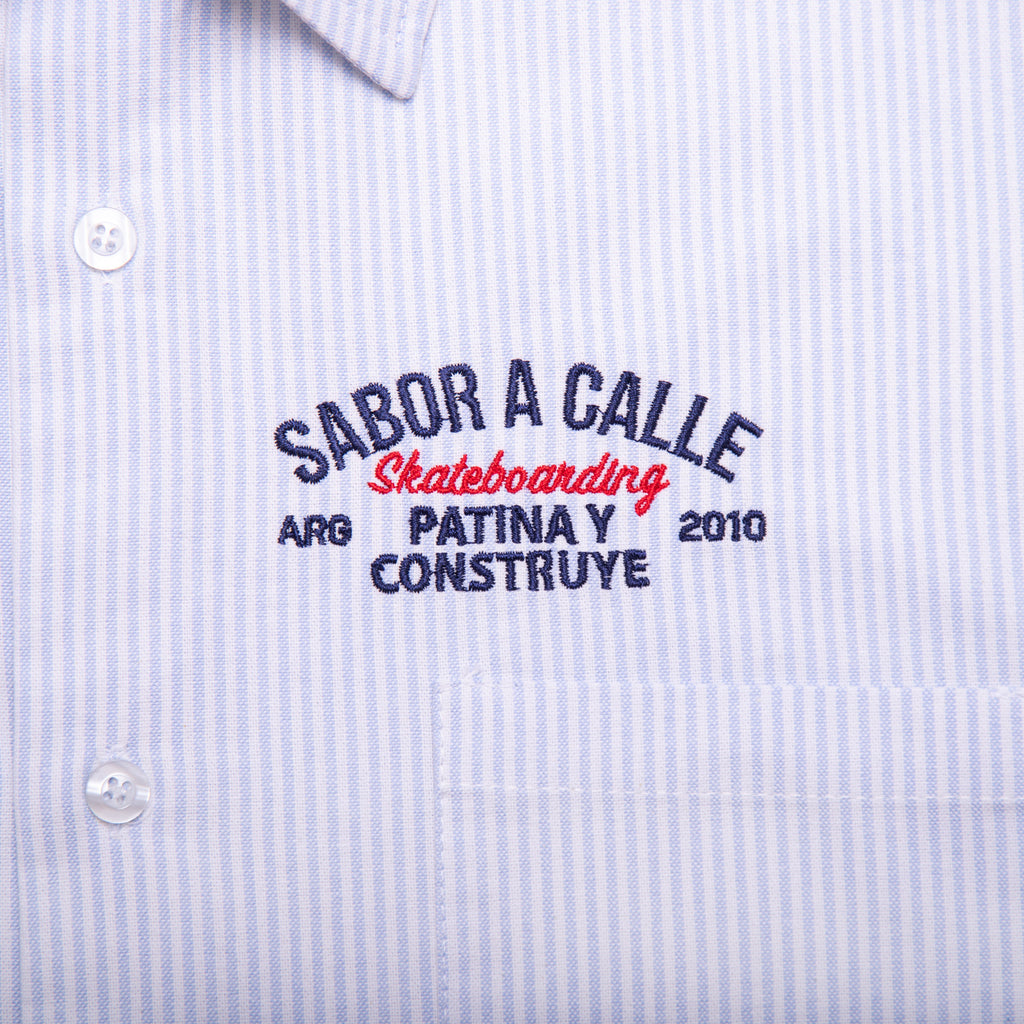 CAMISA BOXY PATINA Y CONSTRUYE - RAYAS