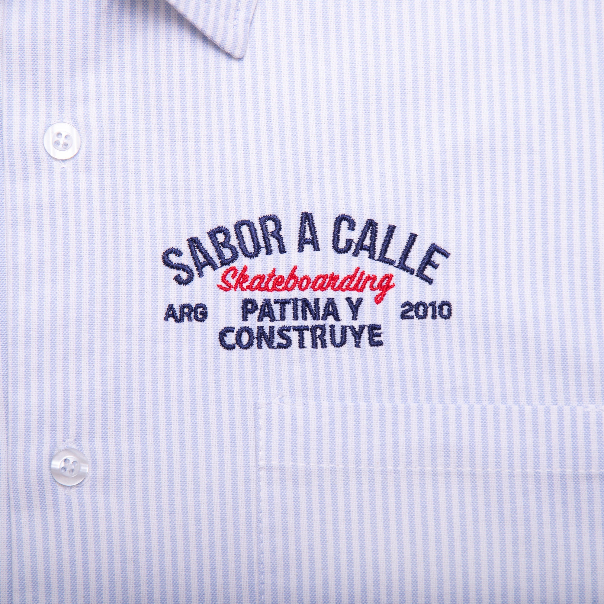 CAMISA BOXY PATINA Y CONSTRUYE - RAYAS