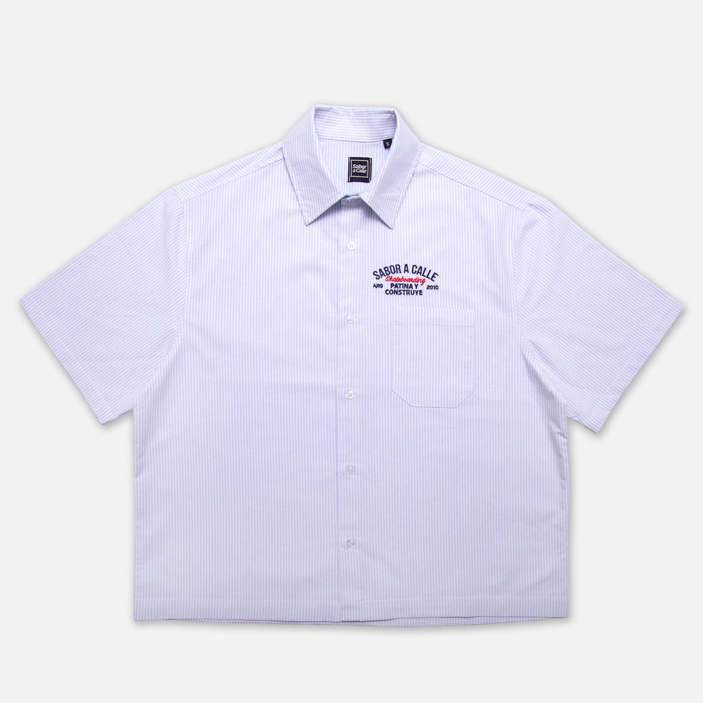 CAMISA BOXY PATINA Y CONSTRUYE - RAYAS