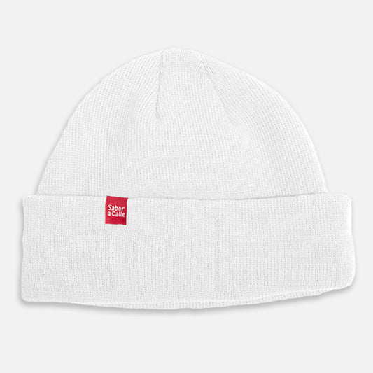 BEANIE DOBLE PUNTO - BLANCO