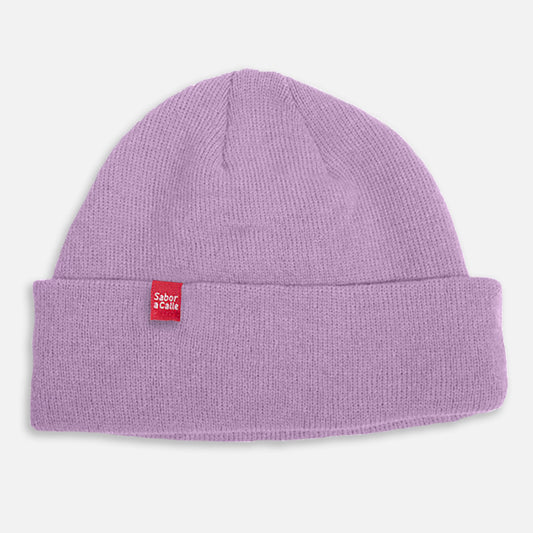 BEANIE DOBLE PUNTO -  LILA