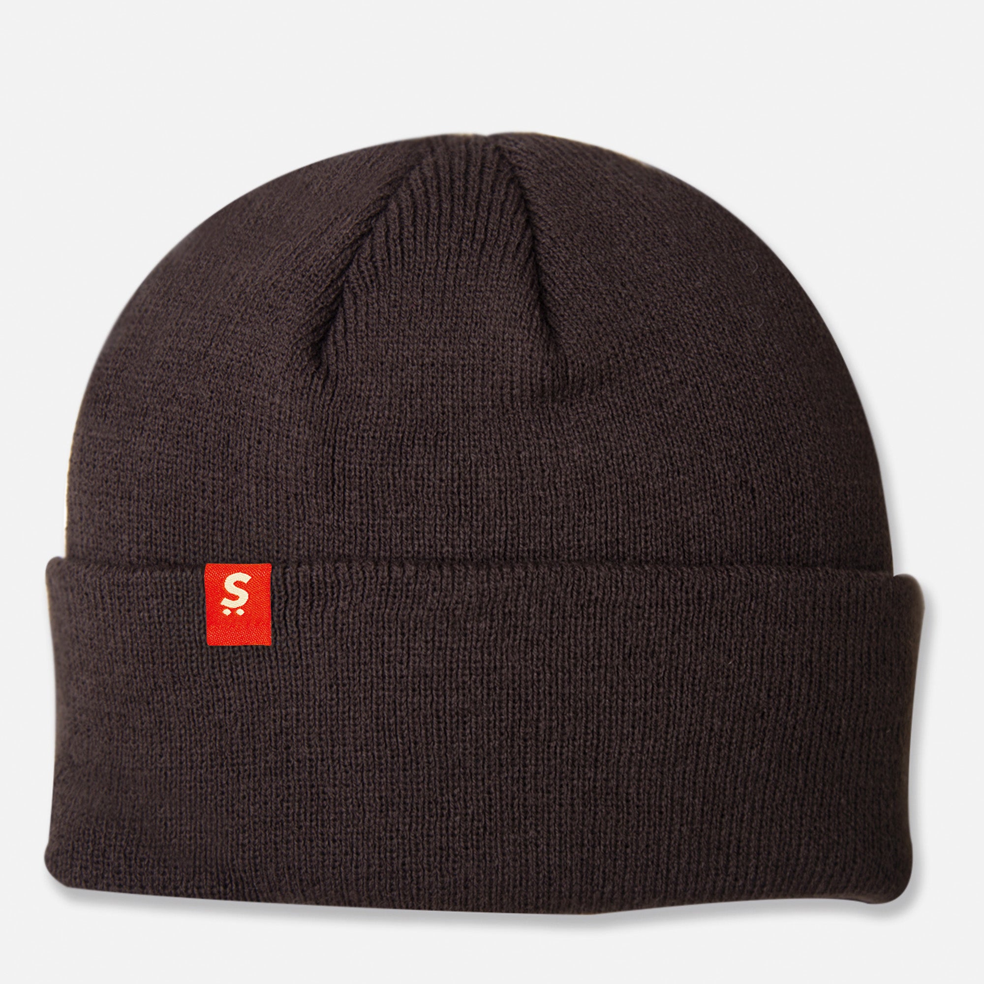 BEANIE DOBLE PUNTO -  CHOCOLATE