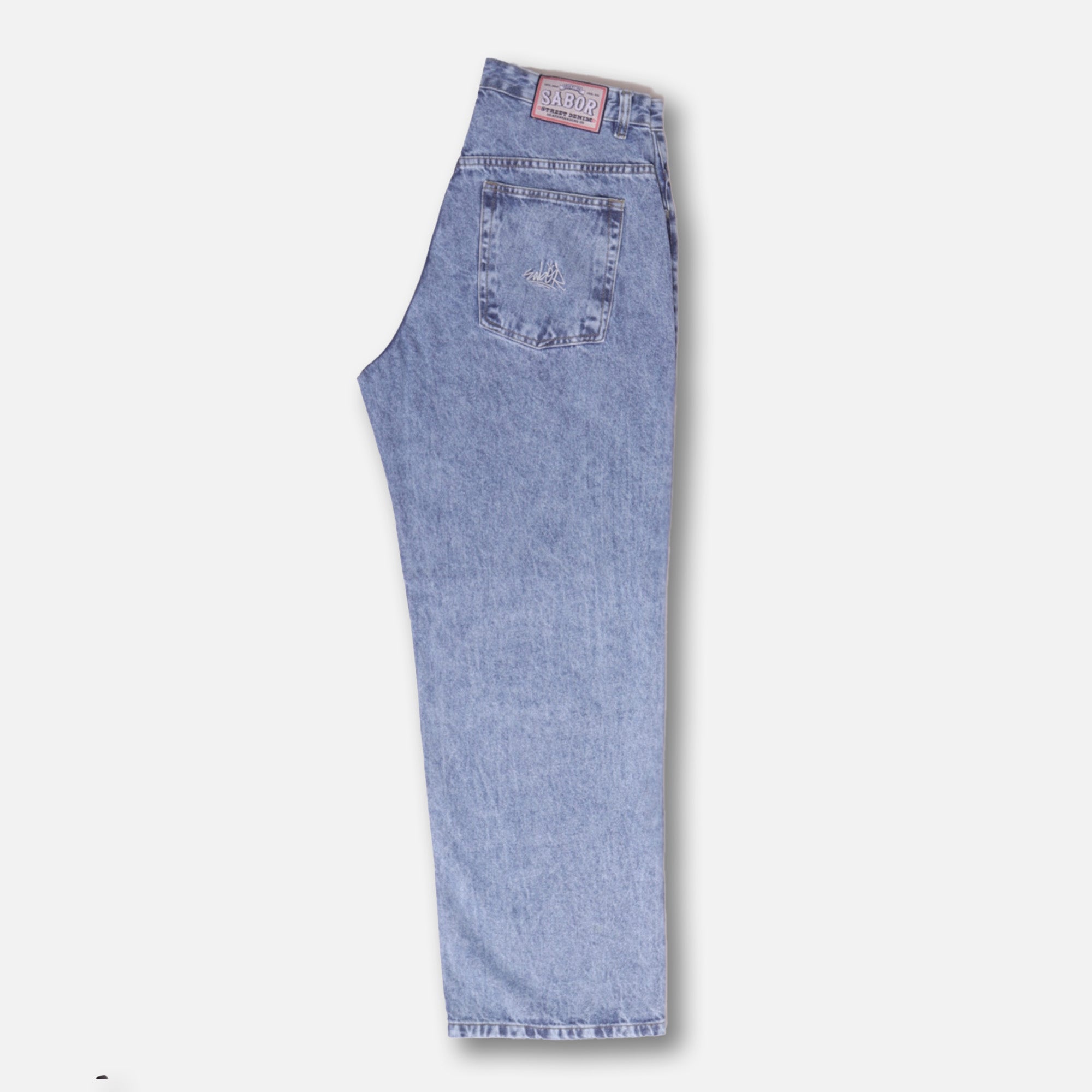 PANTALÓN JEAN BAGGY CELESTE