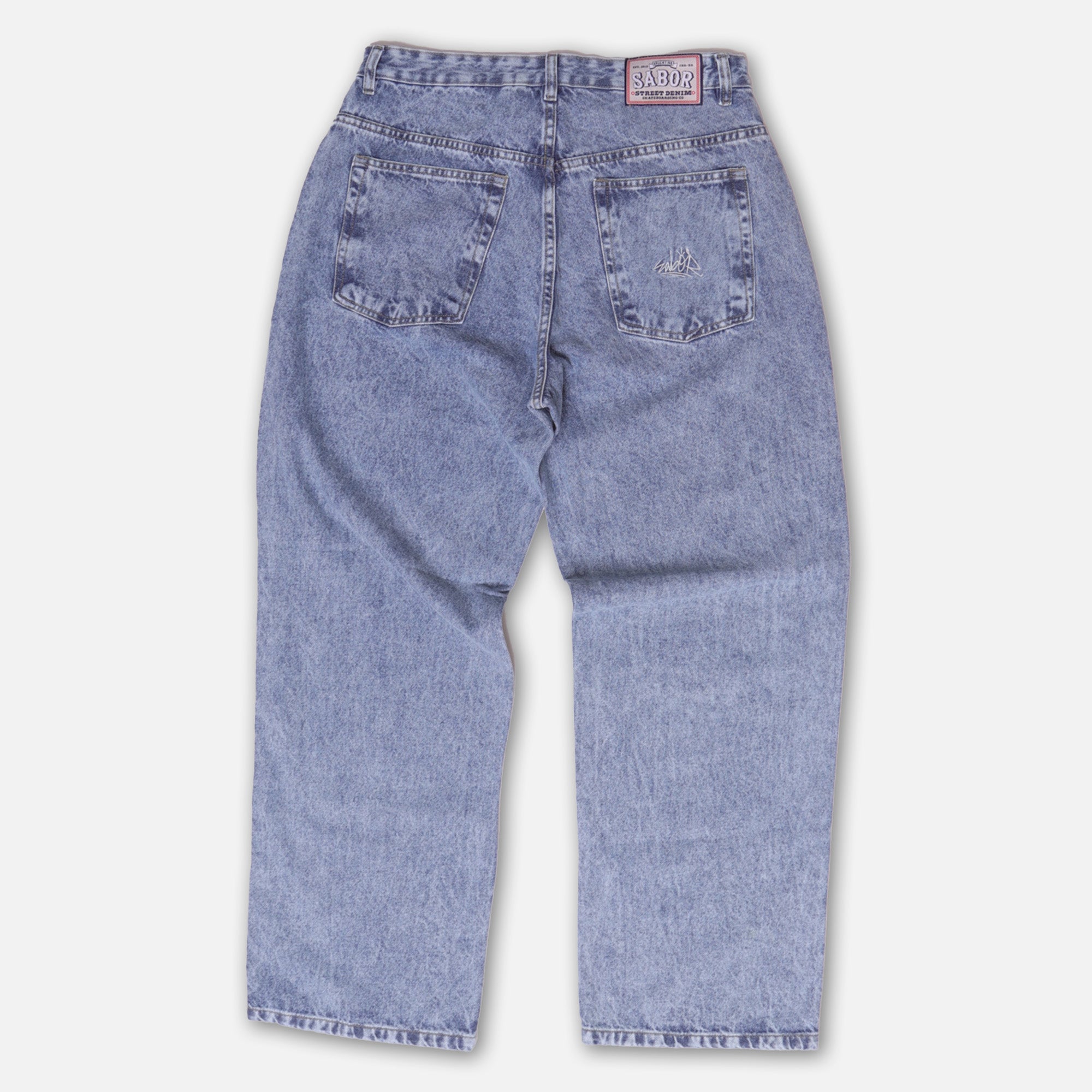 PANTALÓN JEAN BAGGY CELESTE