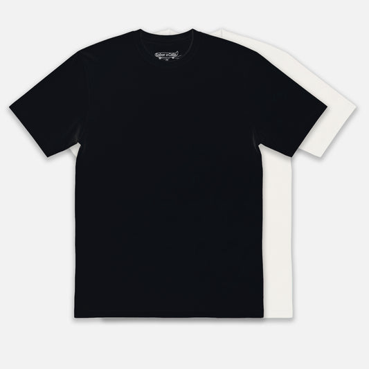 PACK REMERAS LISAS NEGRA Y OFFWHITE