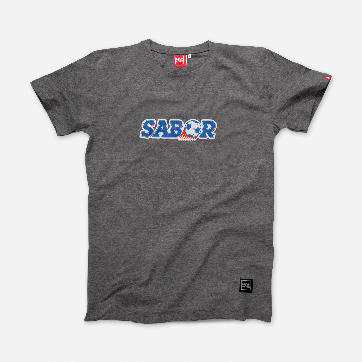 REMERA SABOR FUTBOL - GRIS MELANGE