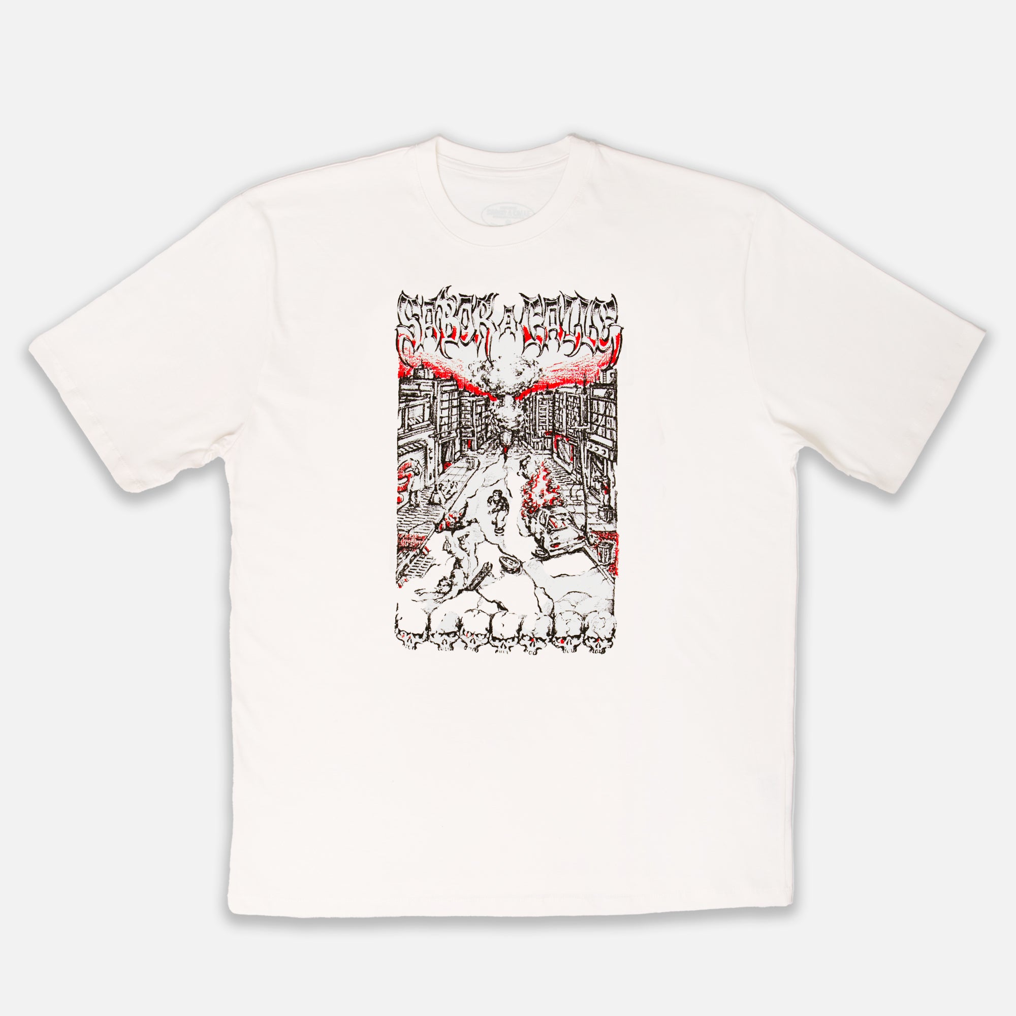 REMERA OVERSIZE HARDCORE -  OFFWHITE