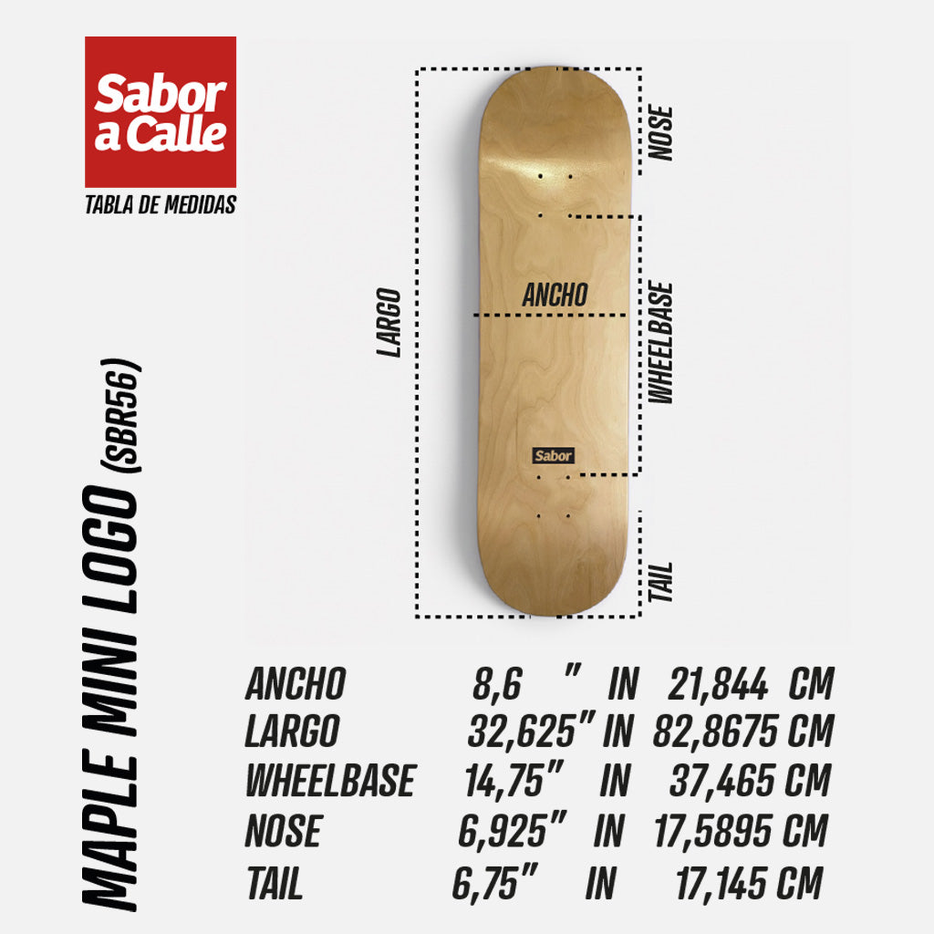 MAPLE SABOR MINI LOGO  8.6" (SBR56)