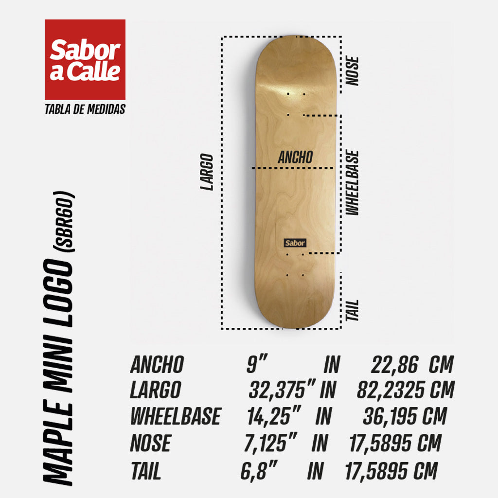 MAPLE SABOR MINI LOGO 9" (SBR60)
